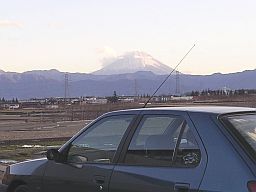 韮崎旭温泉駐車場からの富士